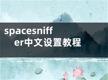 spacesniffer中文設(shè)置教程