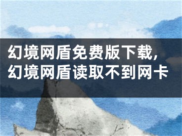 幻境網(wǎng)盾免費(fèi)版下載,幻境網(wǎng)盾讀取不到網(wǎng)卡