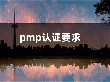 pmp認證要求