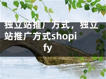 獨(dú)立站推廣方式，獨(dú)立站推廣方式shopify