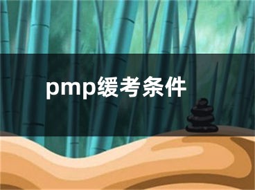 pmp緩考條件