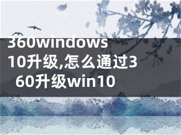 360windows10升級,怎么通過360升級win10