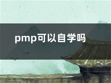 pmp可以自學(xué)嗎