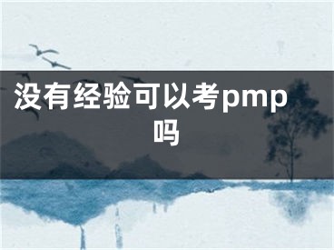 沒有經(jīng)驗可以考pmp嗎