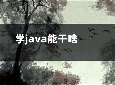 學(xué)java能干啥