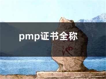 pmp證書(shū)全稱