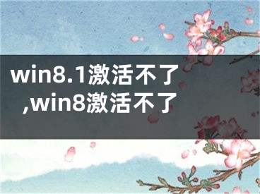 win8.1激活不了,win8激活不了