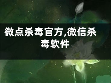 微點殺毒官方,微信殺毒軟件