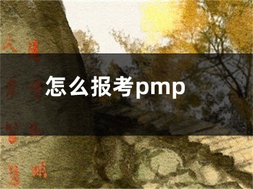 怎么報考pmp