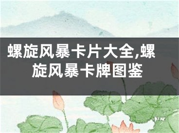 螺旋風(fēng)暴卡片大全,螺旋風(fēng)暴卡牌圖鑒