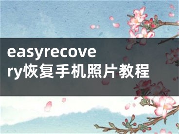 easyrecovery恢復(fù)手機照片教程