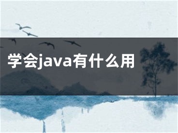 學(xué)會(huì)java有什么用