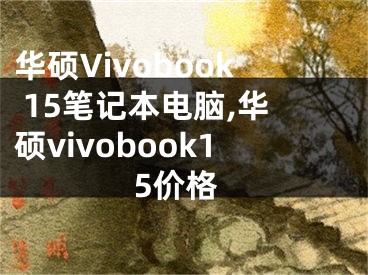 華碩Vivobook 15筆記本電腦,華碩vivobook15價格