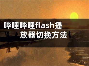 嗶哩嗶哩flash播放器切換方法