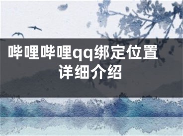 嗶哩嗶哩qq綁定位置詳細(xì)介紹