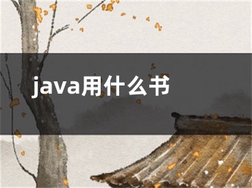 java用什么書