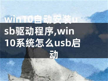 win10自動(dòng)安裝usb驅(qū)動(dòng)程序,win10系統(tǒng)怎么usb啟動(dòng)