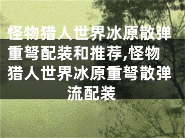 怪物獵人世界冰原散彈重弩配裝和推薦,怪物獵人世界冰原重弩散彈流配裝