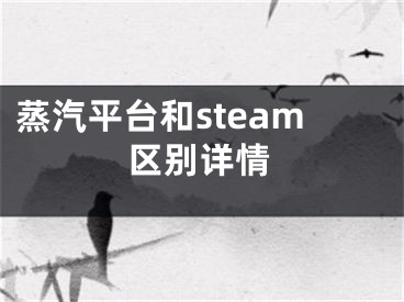 蒸汽平臺和steam區(qū)別詳情